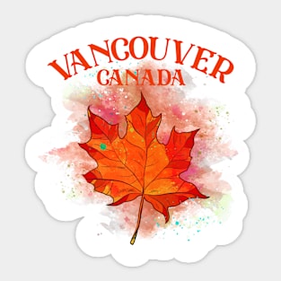 Leaf Canadian Sticker